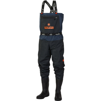Полукомбинезон забродный NORFIN PILOT BOOTFOOT р.XLS с сапогами резина р.45